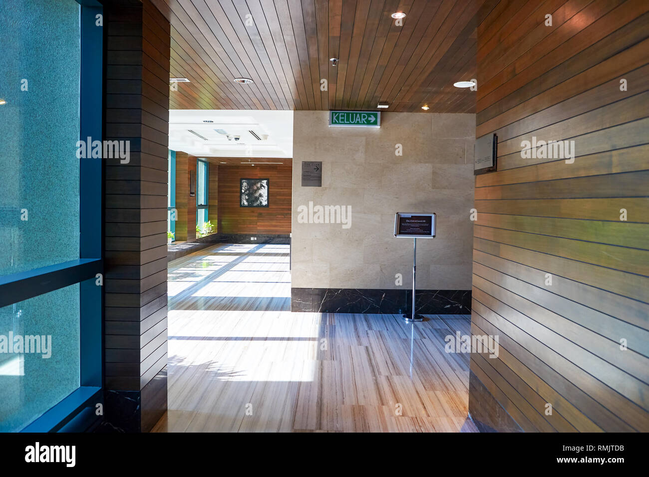 KUALA LUMPUR, MALAYSIA - CIRCA MAY, 2016: inside of The GTower building ...