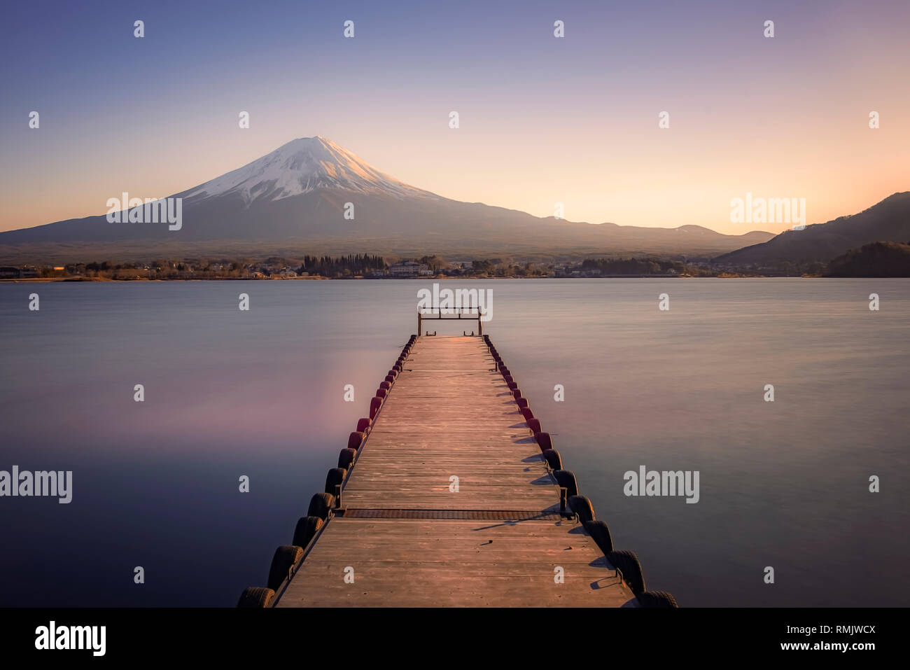 Mount Fuji in Kawaguchiko, Japan Stock Photo