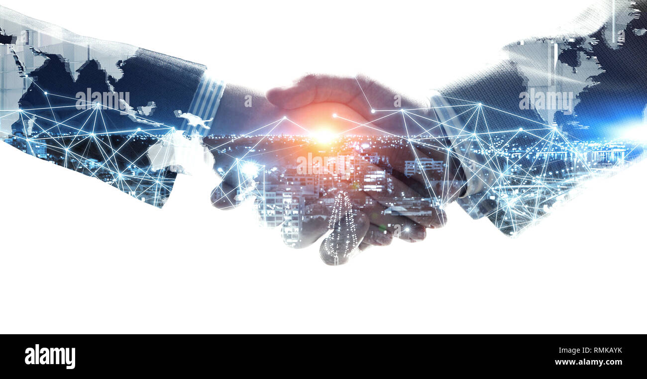 Process Partnership Connection Concept of partnership and social connection Stock Photo - Alamy