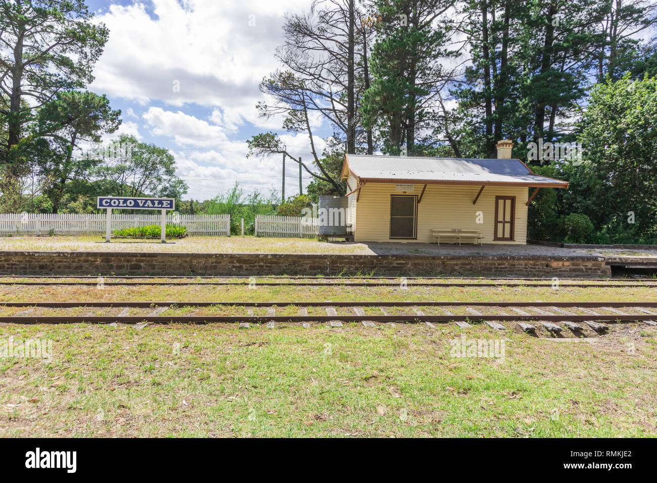 Colo Vale Railway Station Stock Photo