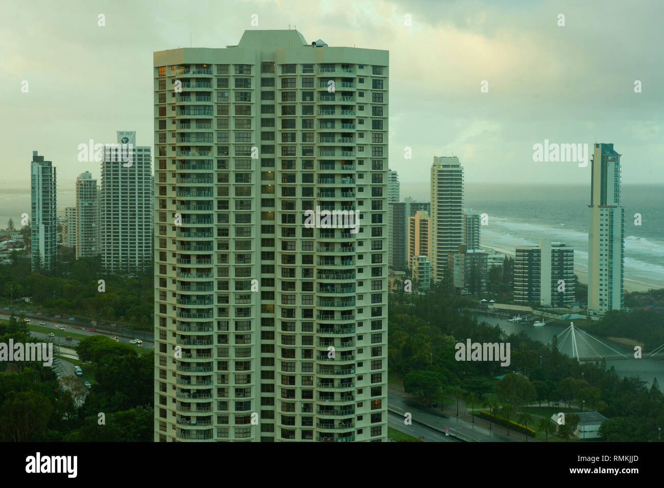 Gold Coast panorama skyline, Queensland, Australia Stock Photo Alamy