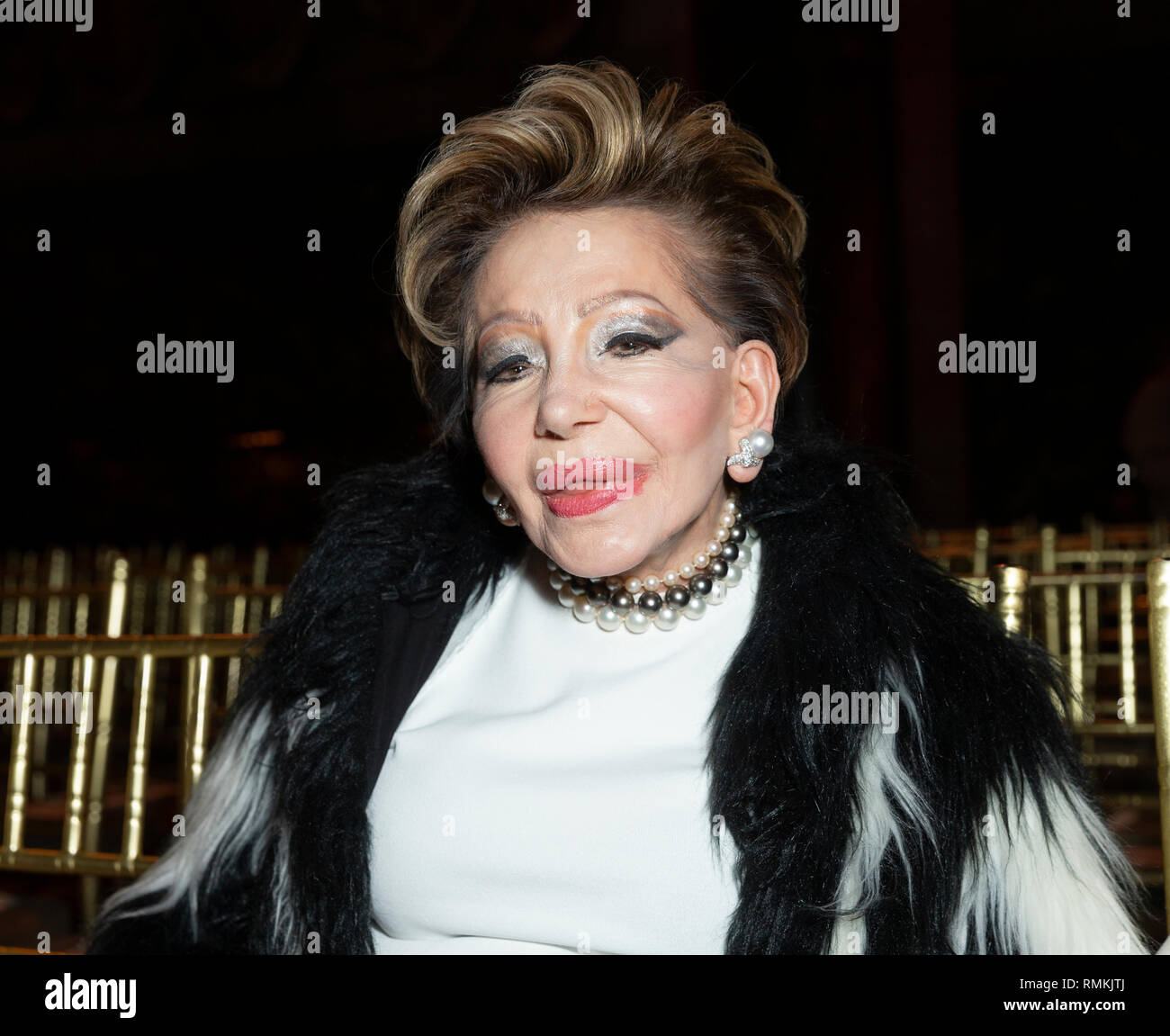 New York, NY - February 11, 2019: Lady Betty Grafstein attends Dennis