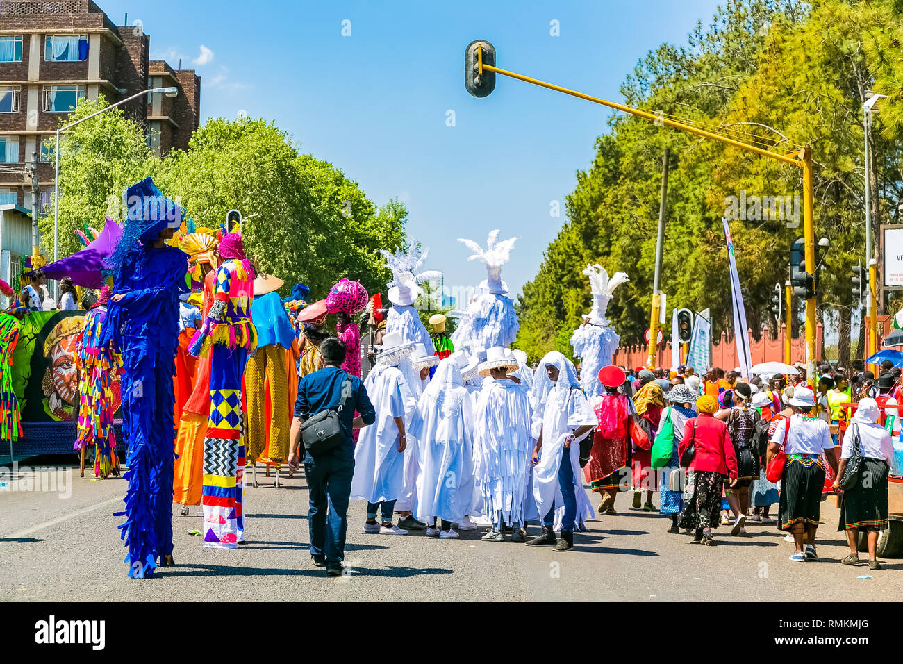 Pretoria, South Africa September 24 2016 Floats and fancy dress costumes at the Gauteng