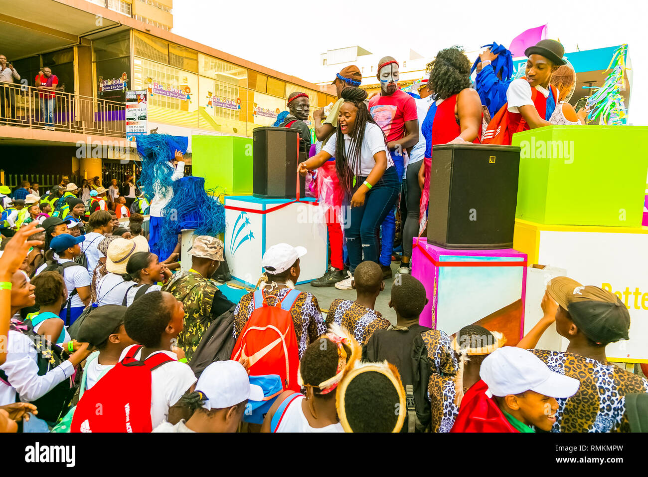 Pretoria, South Africa September 24 2016 Floats and fancy dress costumes at the Gauteng