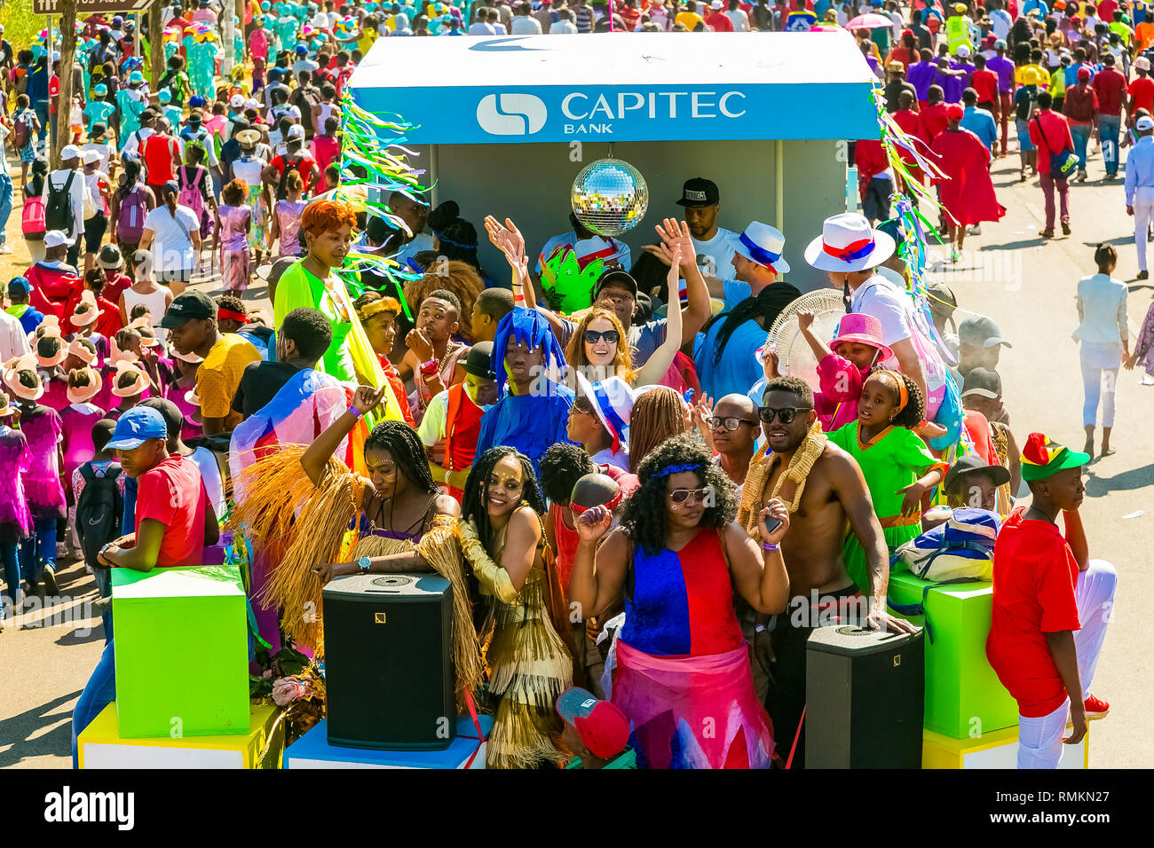 Pretoria, South Africa September 24 2016 Floats and fancy dress costumes at the Gauteng