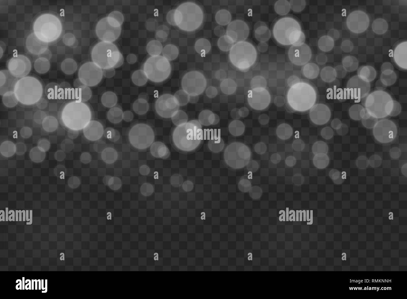 Bokeh lights effect isolated on transparent background Stock Vector ...