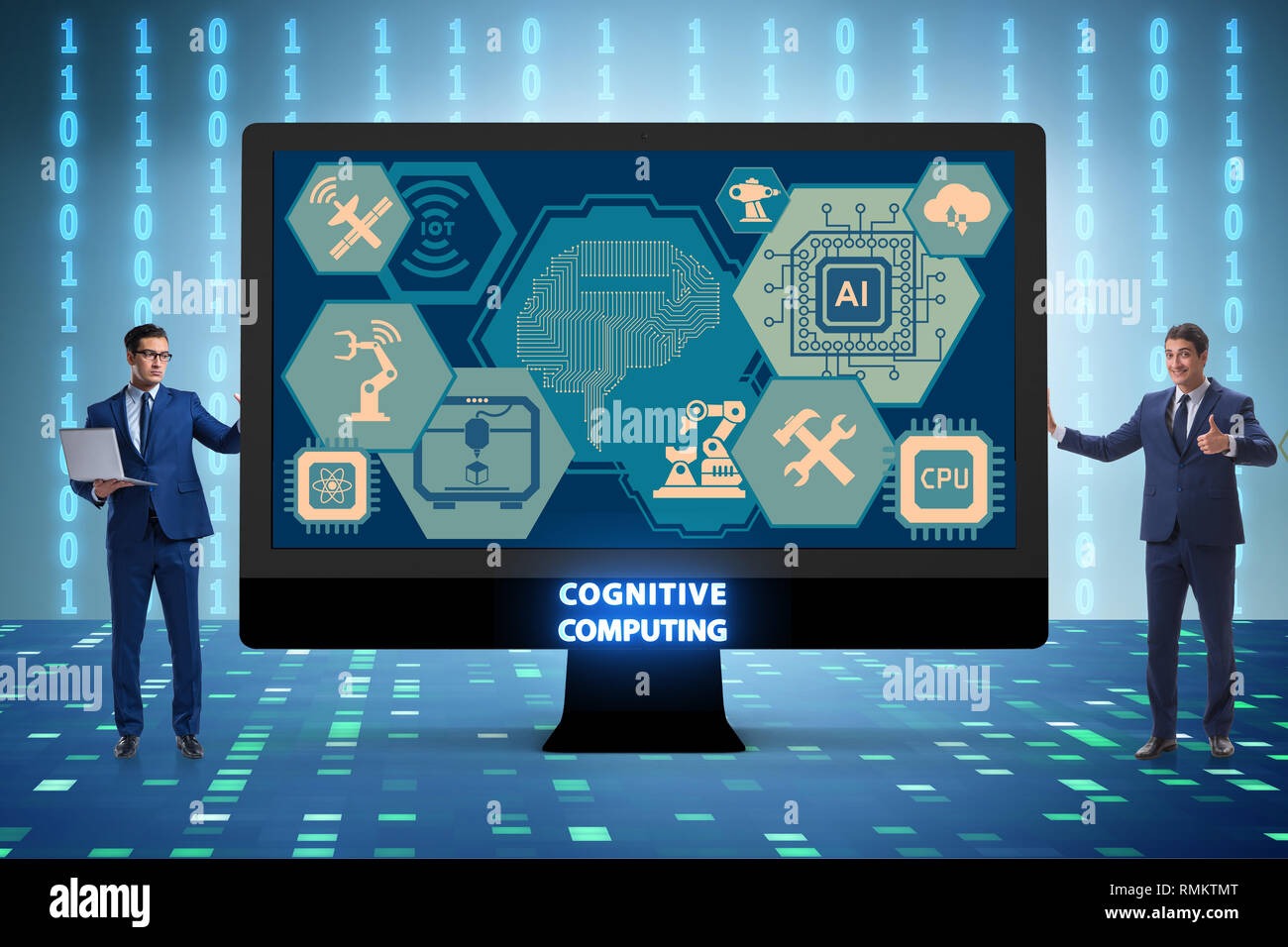 Cognitive computing concept as modern technology Stock Photo - Alamy