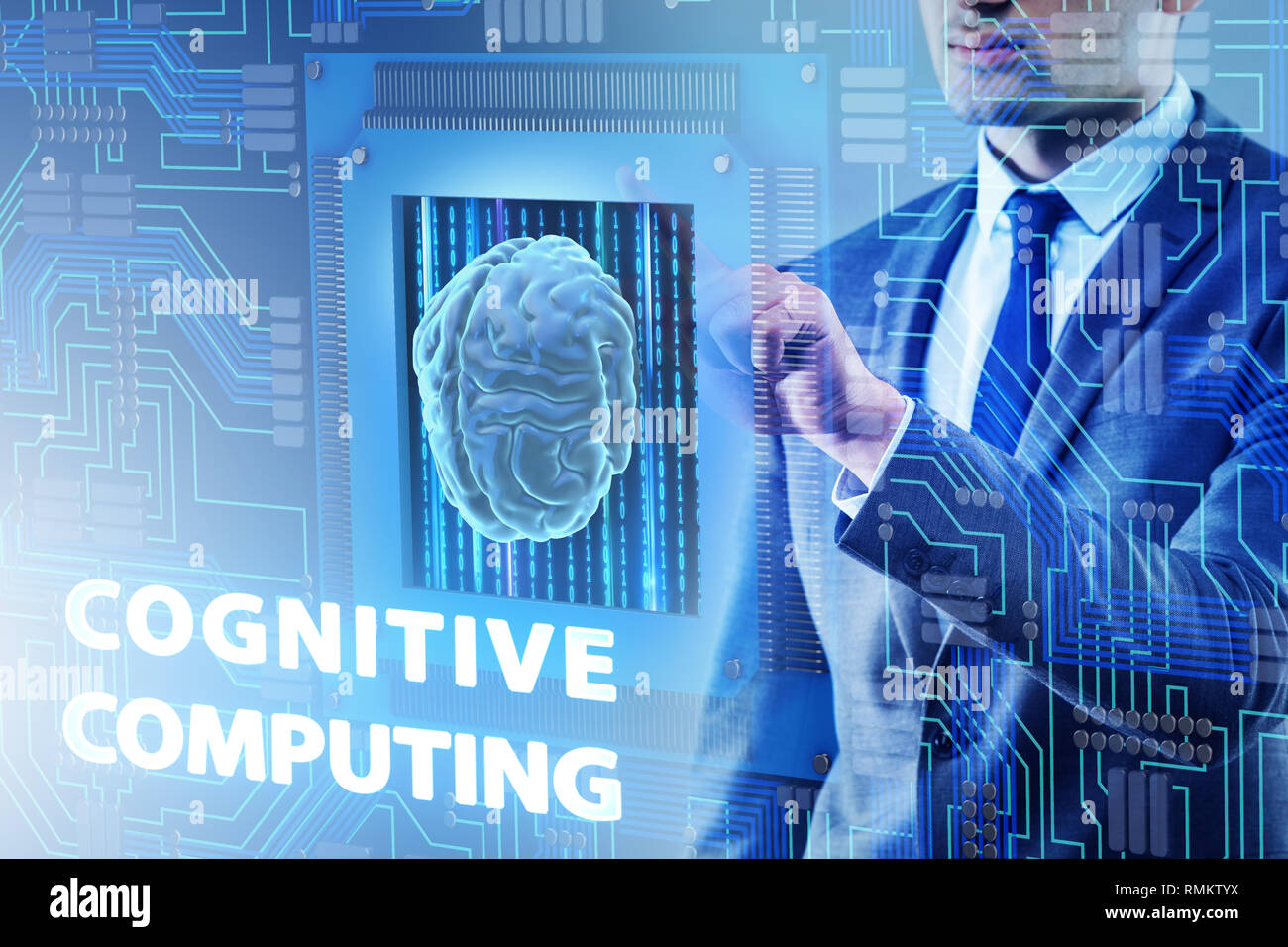 Cognitive computing concept as modern technology Stock Photo - Alamy