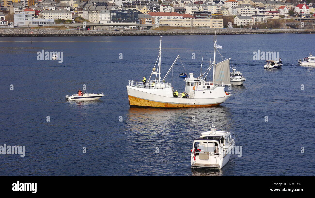 Norwegian Fishing Boats, Norway Stock Photo Alamy