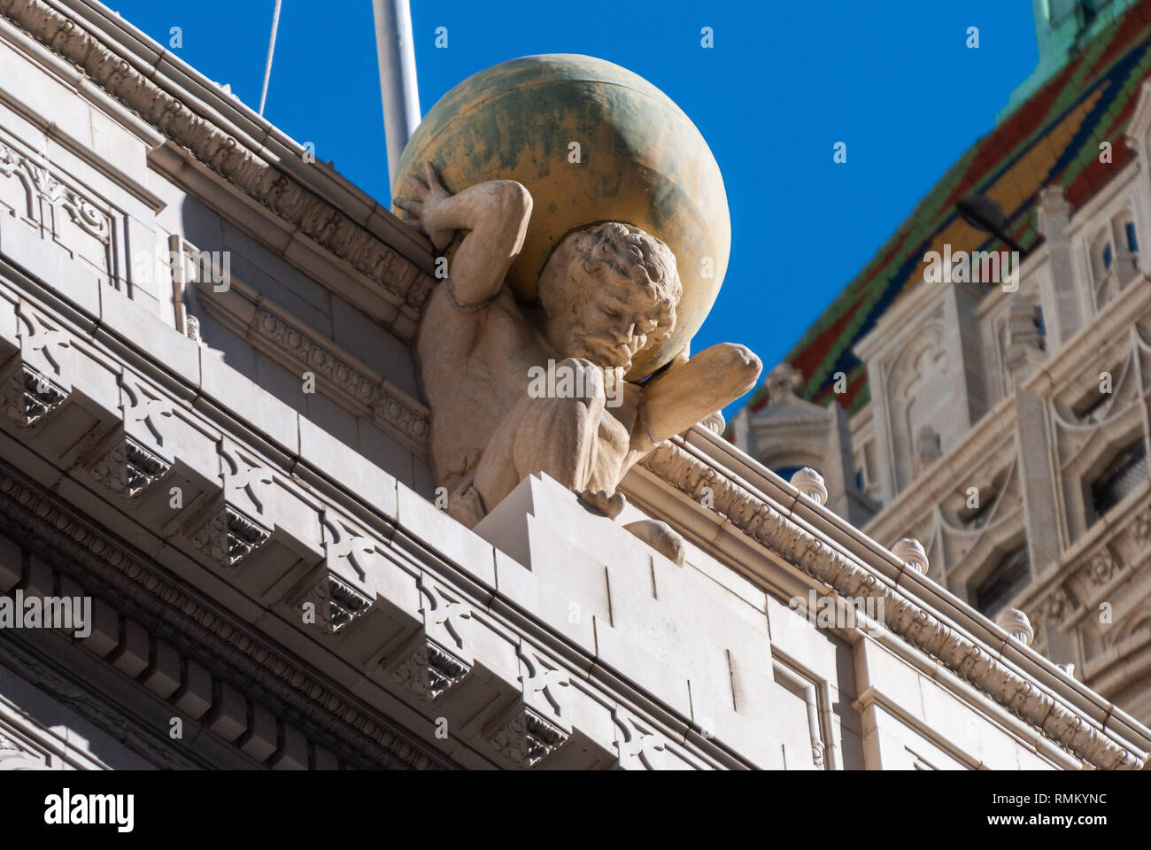 Tulsa, Oklahoma, United States of America January 20, 2017. Statue of