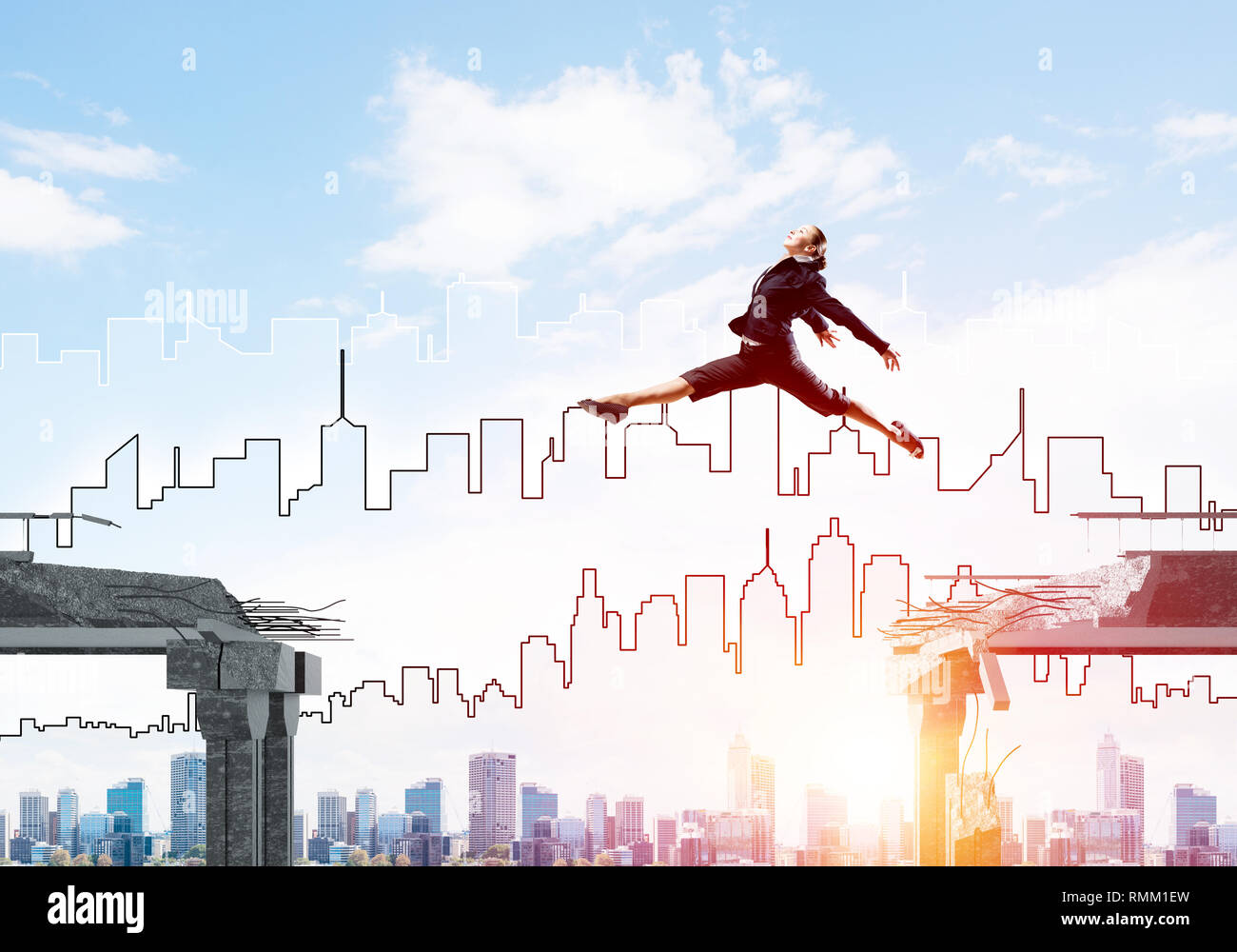 Problem and difficulties overcoming concept Stock Photo - Alamy