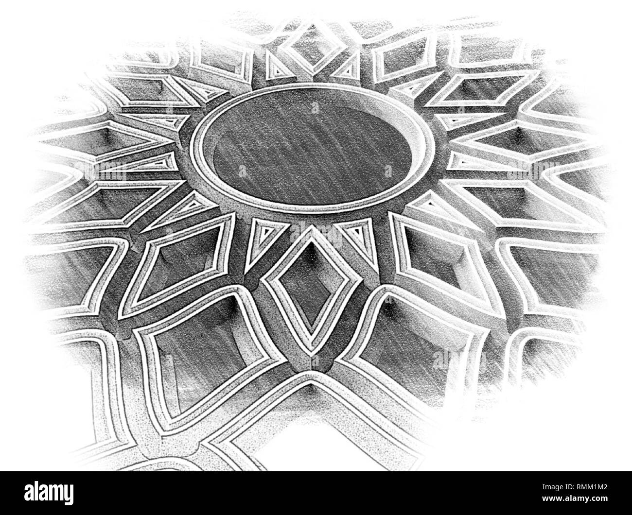 Modern art, artistic direction, home design. 3D illustration Stock ...