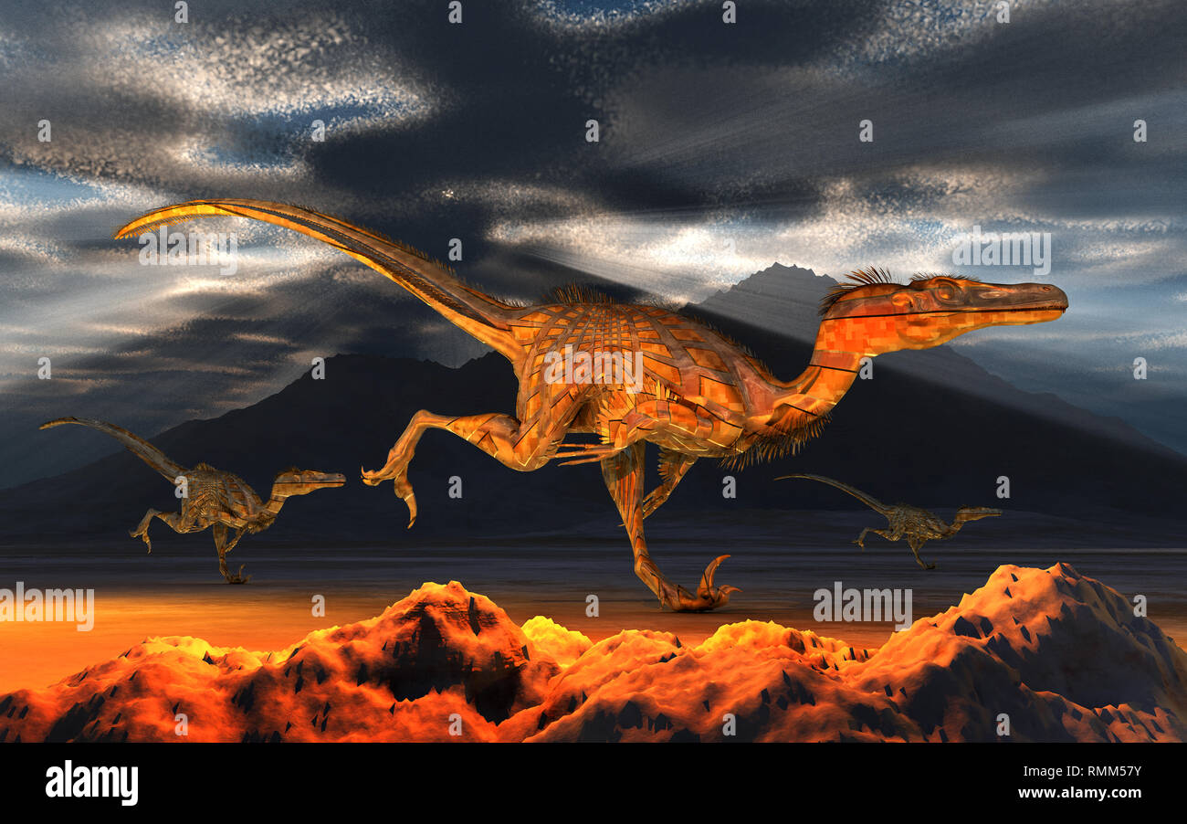 Velociraptors hi-res stock photography and images - Alamy