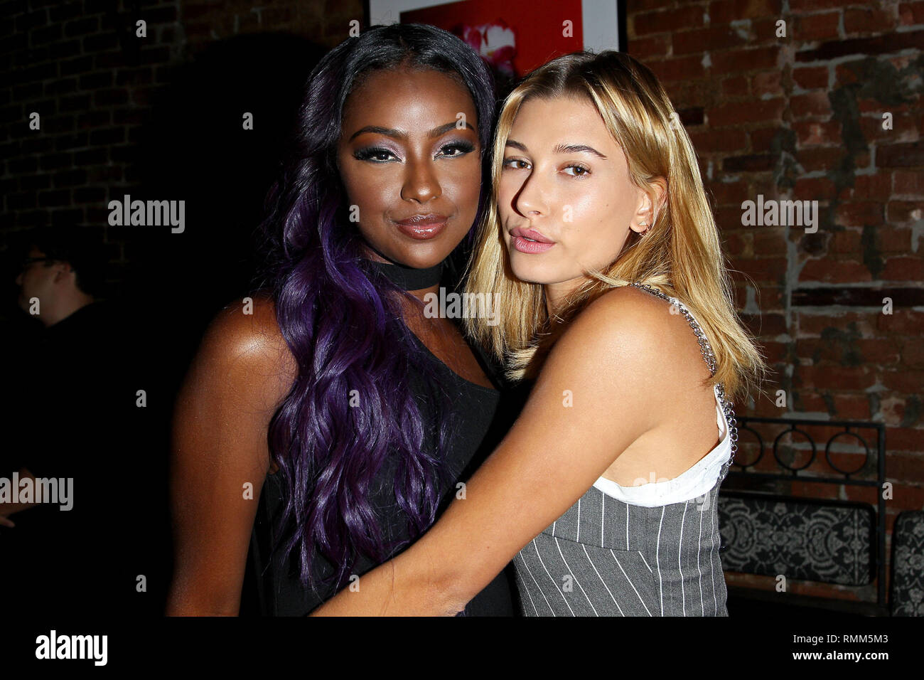New York, USA. 24 Aug, 2016. Justine Skye, Hailey Baldwin at The