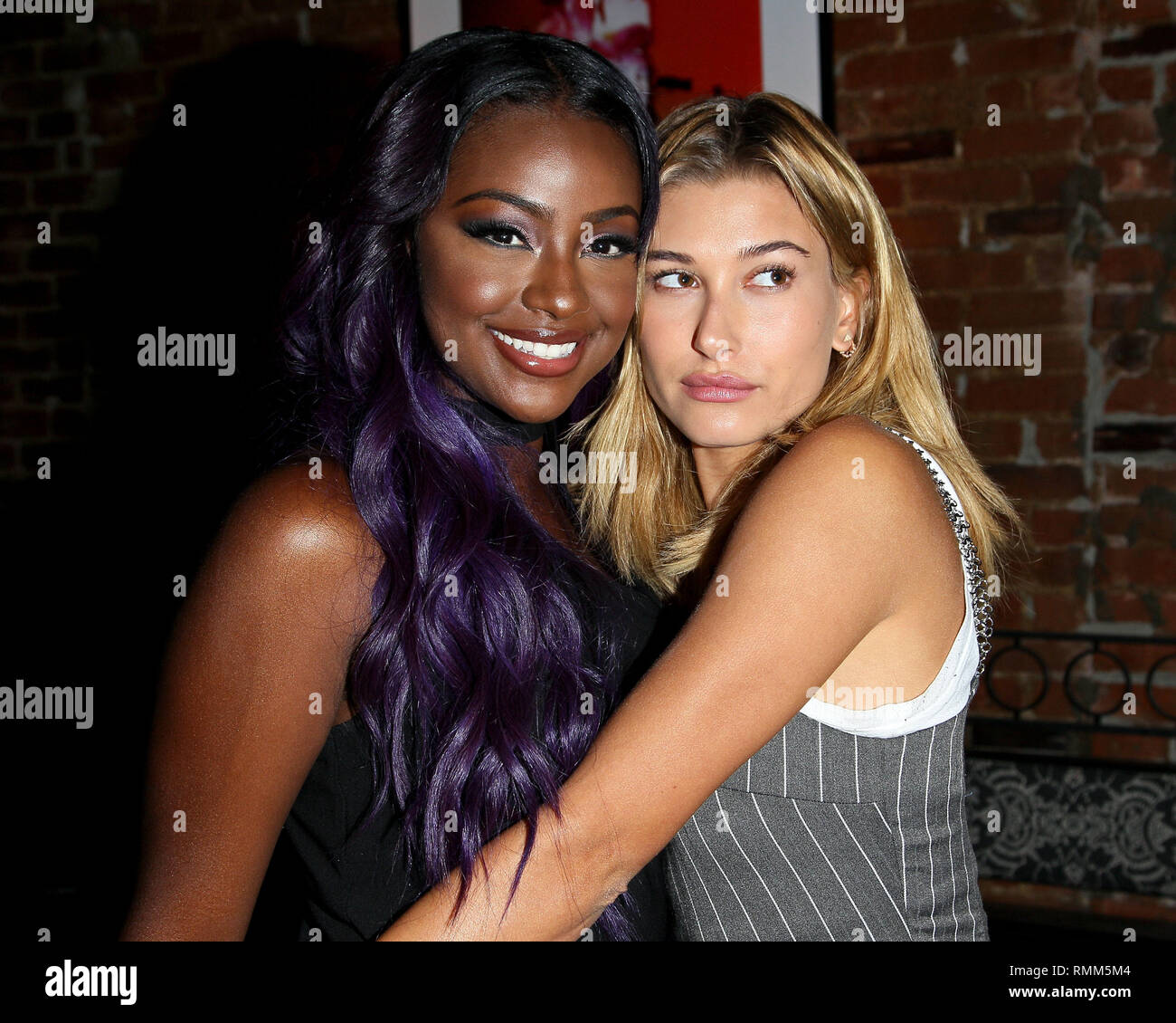 New York, USA. 24 Aug, 2016. Justine Skye, Hailey Baldwin at The