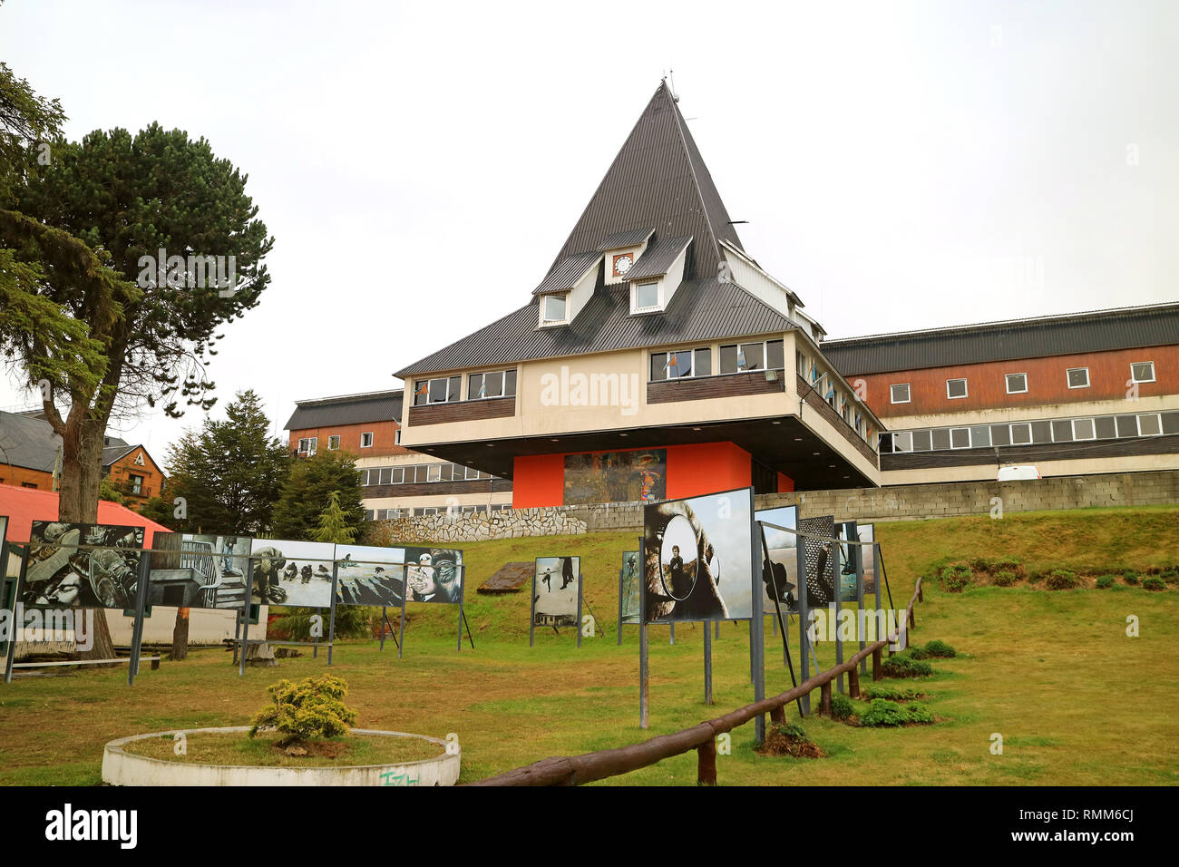 The World's Southernmost Government Building in the City of Ushuaia, Tierra del Fuego Province, Patagonia, Argentina Stock Photo