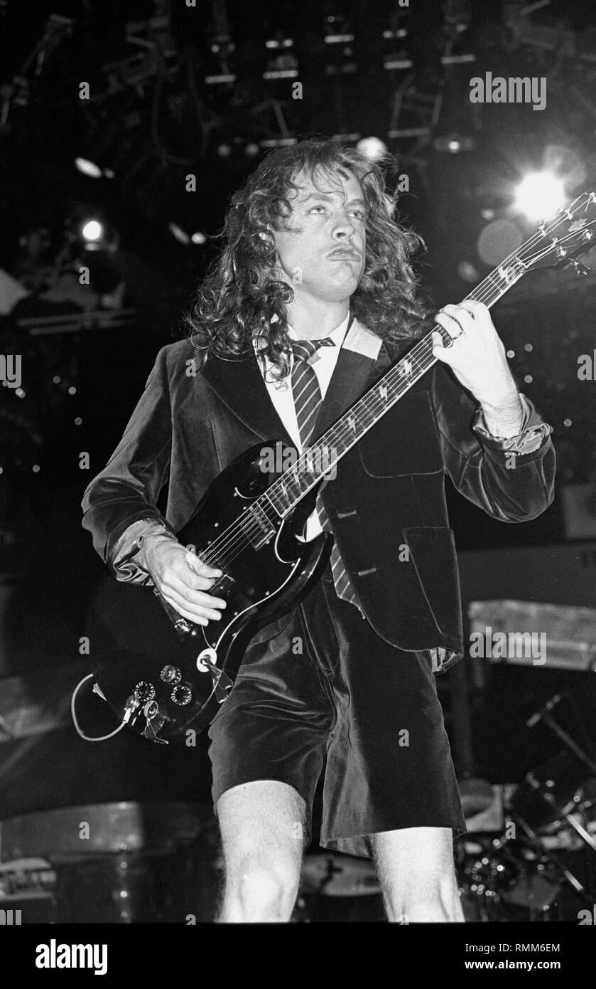 Angus young Black and White Stock Photos & Images - Alamy