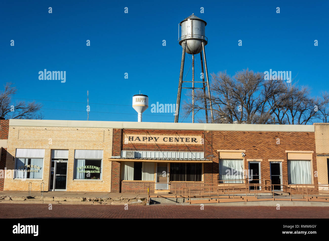 Happy, Texas, United States of America January 1, 2017. Street view