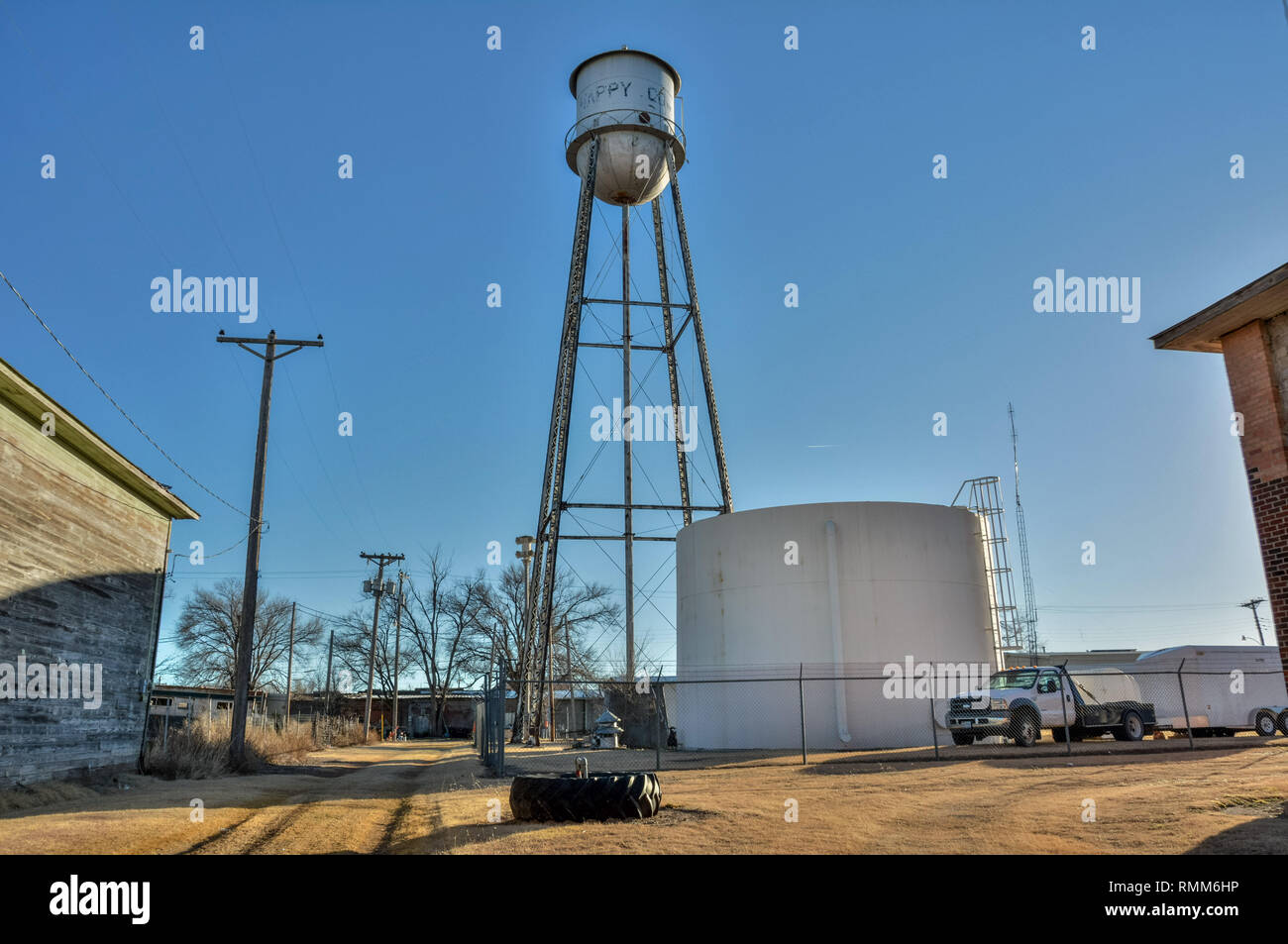 Happy, Texas, United States of America January 1, 2017. Old water