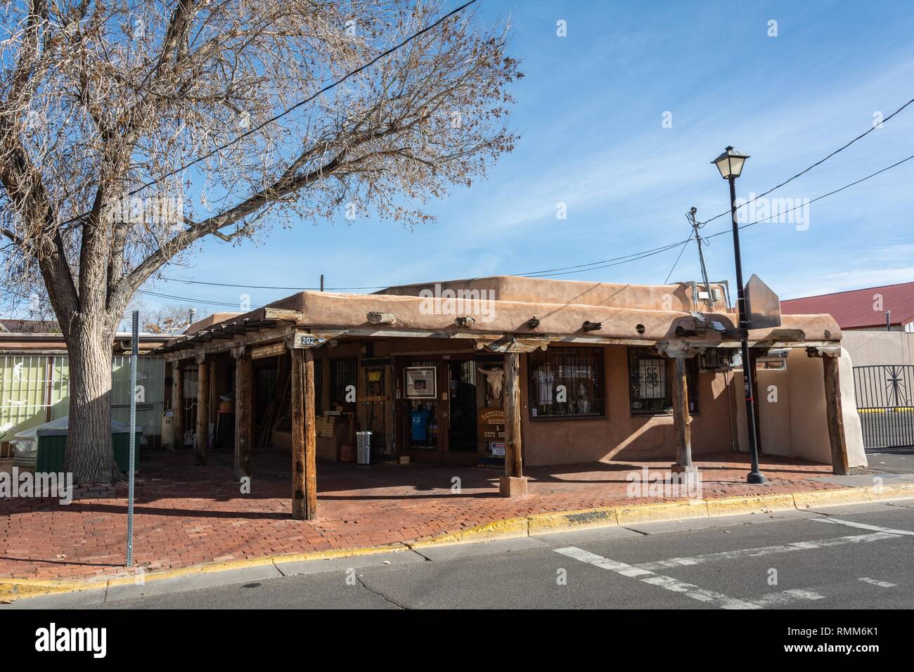 Albuquerque, New Mexico, United States of America - January 3, 2017. Exterior view of American International Rattlesnake Museum in Albuquerque, NM. Stock Photo