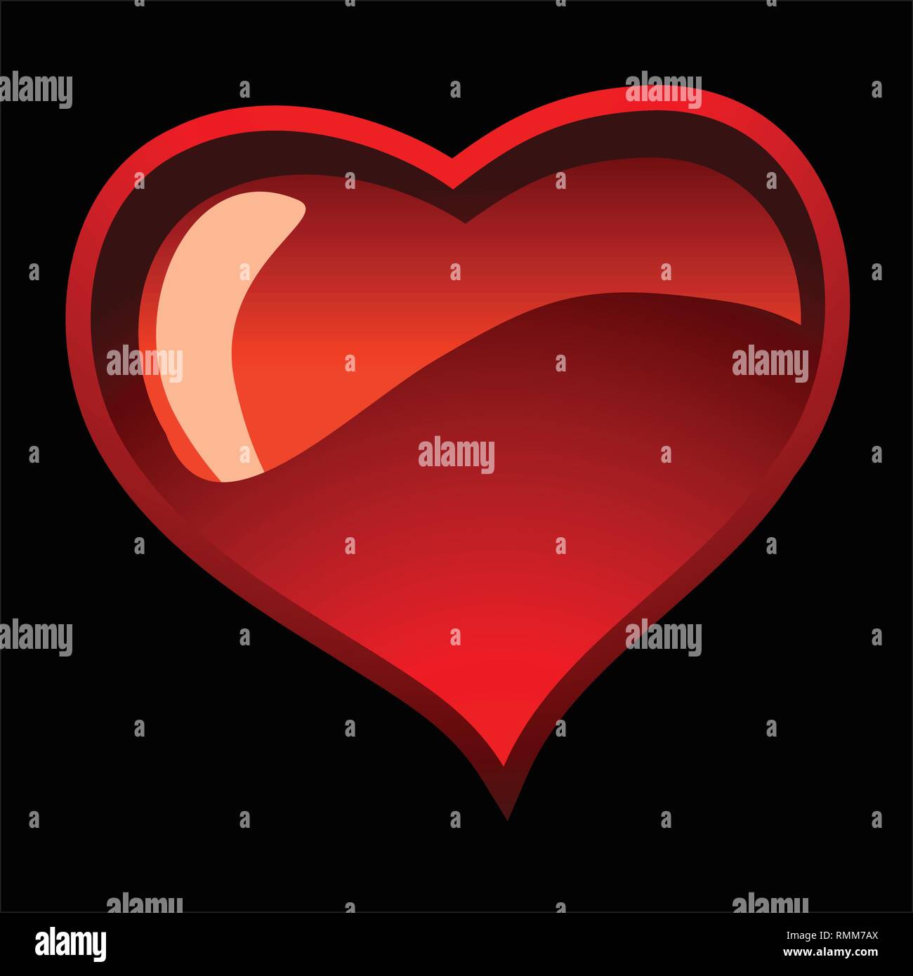 Vector theme of love icon design for valentine design, invitations ...