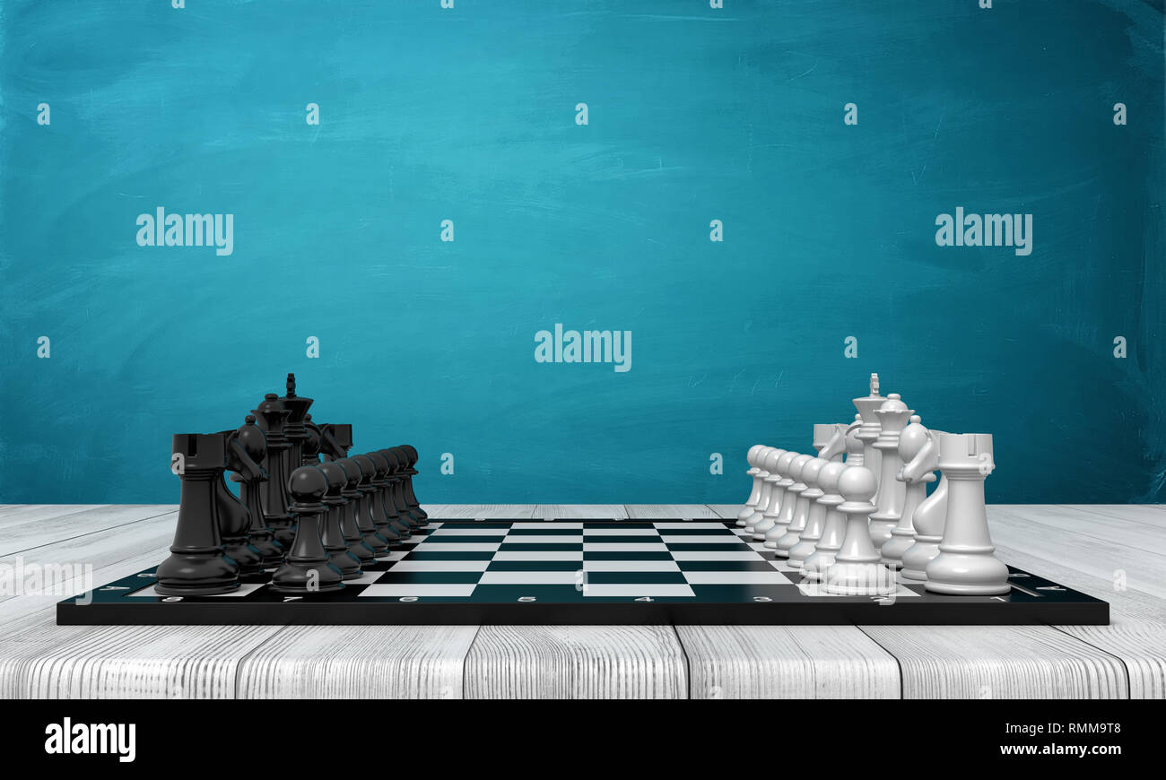 Chess Board and Pieces in Start Position Stock Photo - Image of rivalry,  beginnings: 7837664