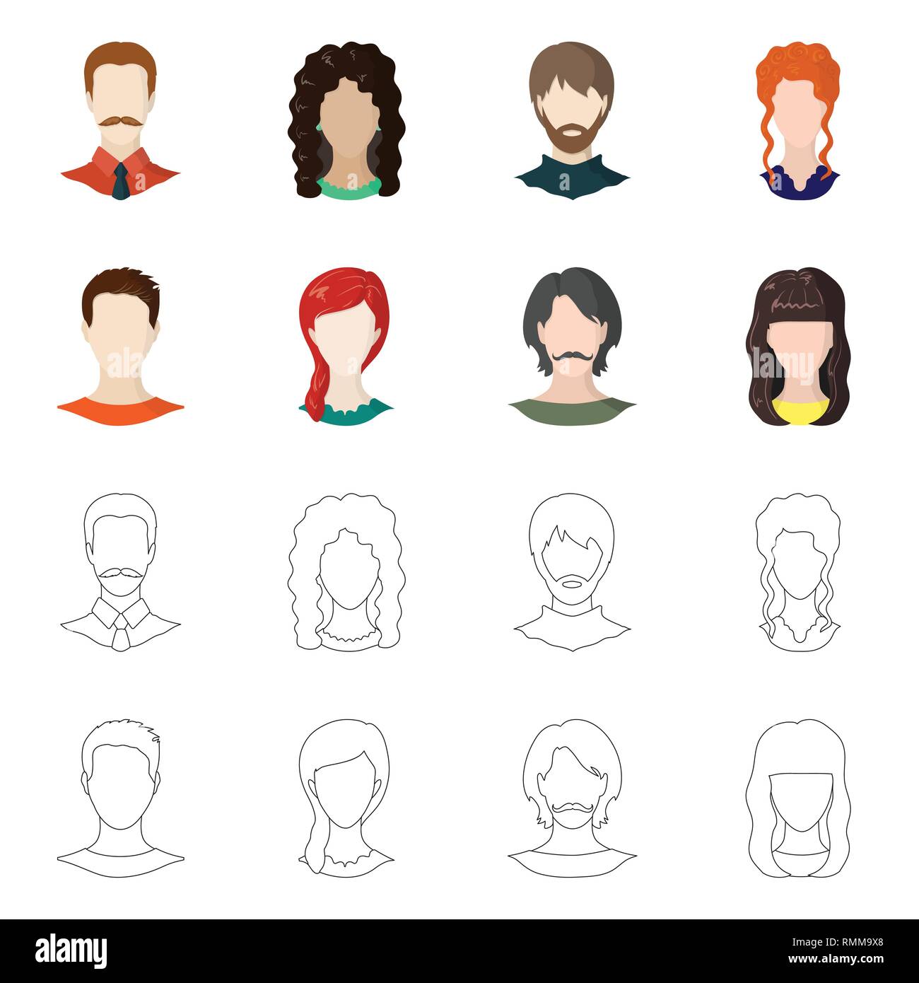 Vector illustration of professional and photo icon. Collection of ...