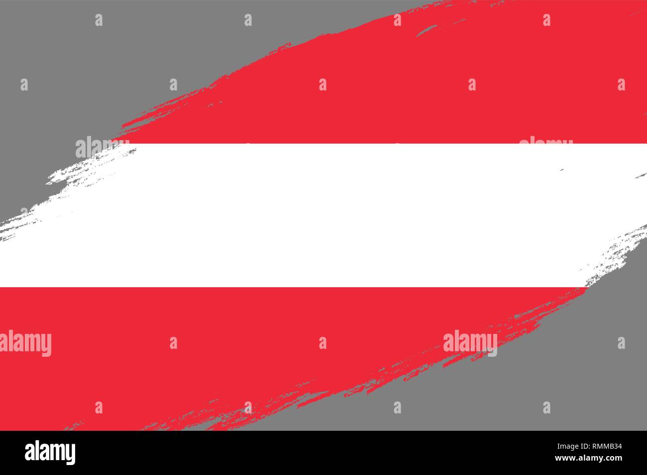 Brush stroke background with Grunge styled flag of Austria Stock Vector ...