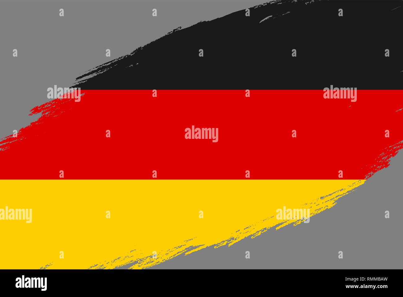 Brush stroke background with Grunge styled flag of Germany Stock Vector ...
