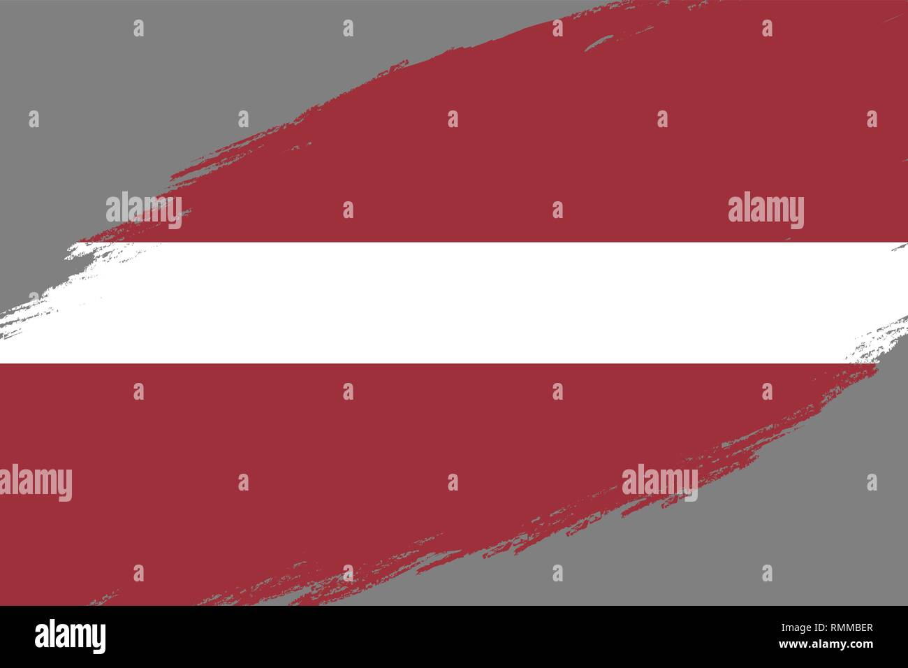 Brush stroke background with Grunge styled flag of Latvia Stock Vector ...