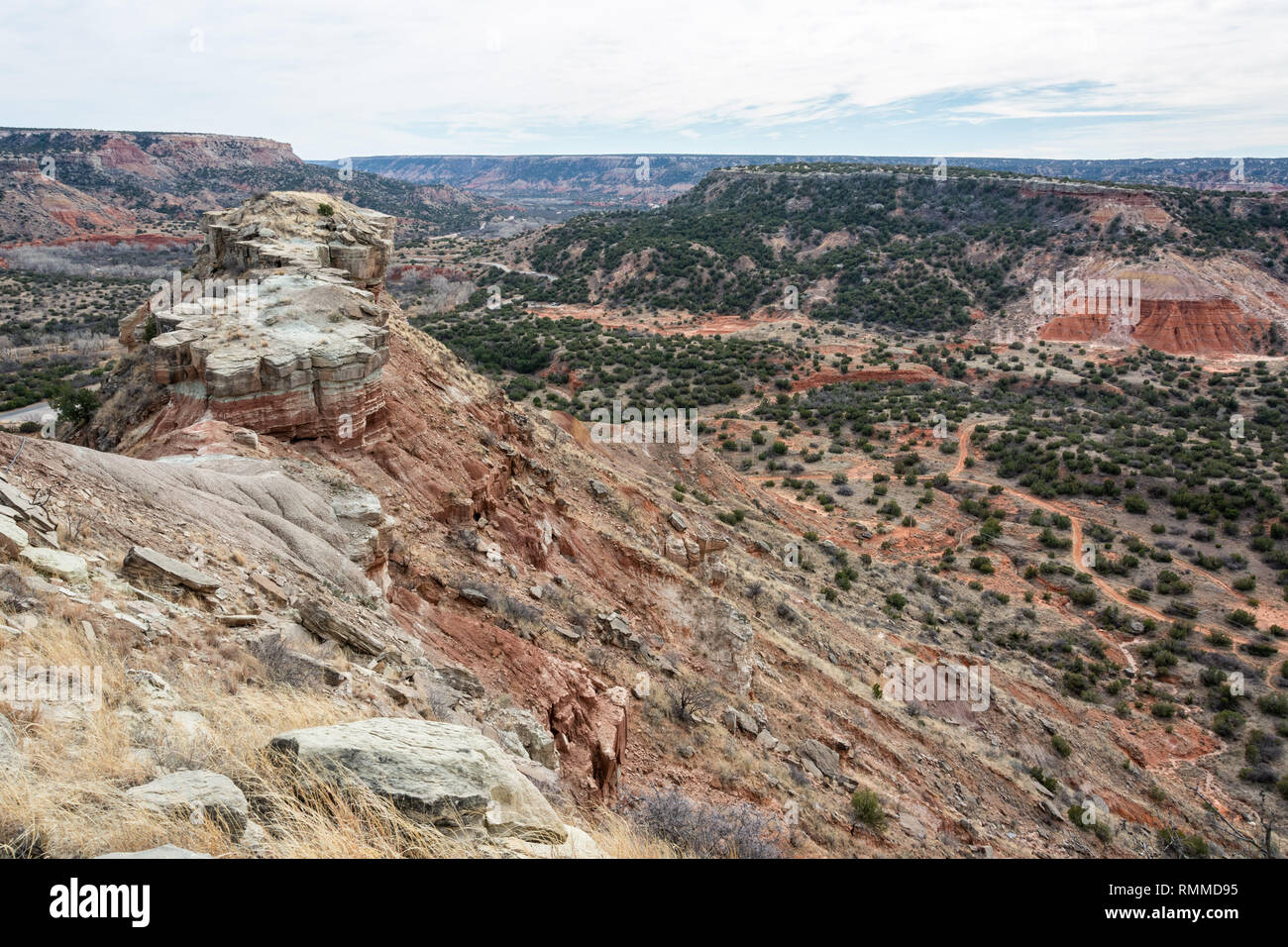 Landscape in Palo Duro Canyon in Texas. Stock Photo