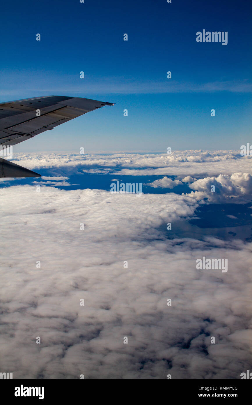 Night sky plane wing hi-res stock photography and images - Alamy