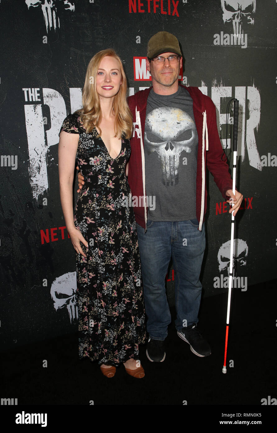 Marvel's 'The Punisher' Los Angeles Premiere  Featuring: Deborah Ann Woll, E.J. Scott Where: Hollywood, California, United States When: 14 Jan 2019 Credit: FayesVision/WENN.com Stock Photo
