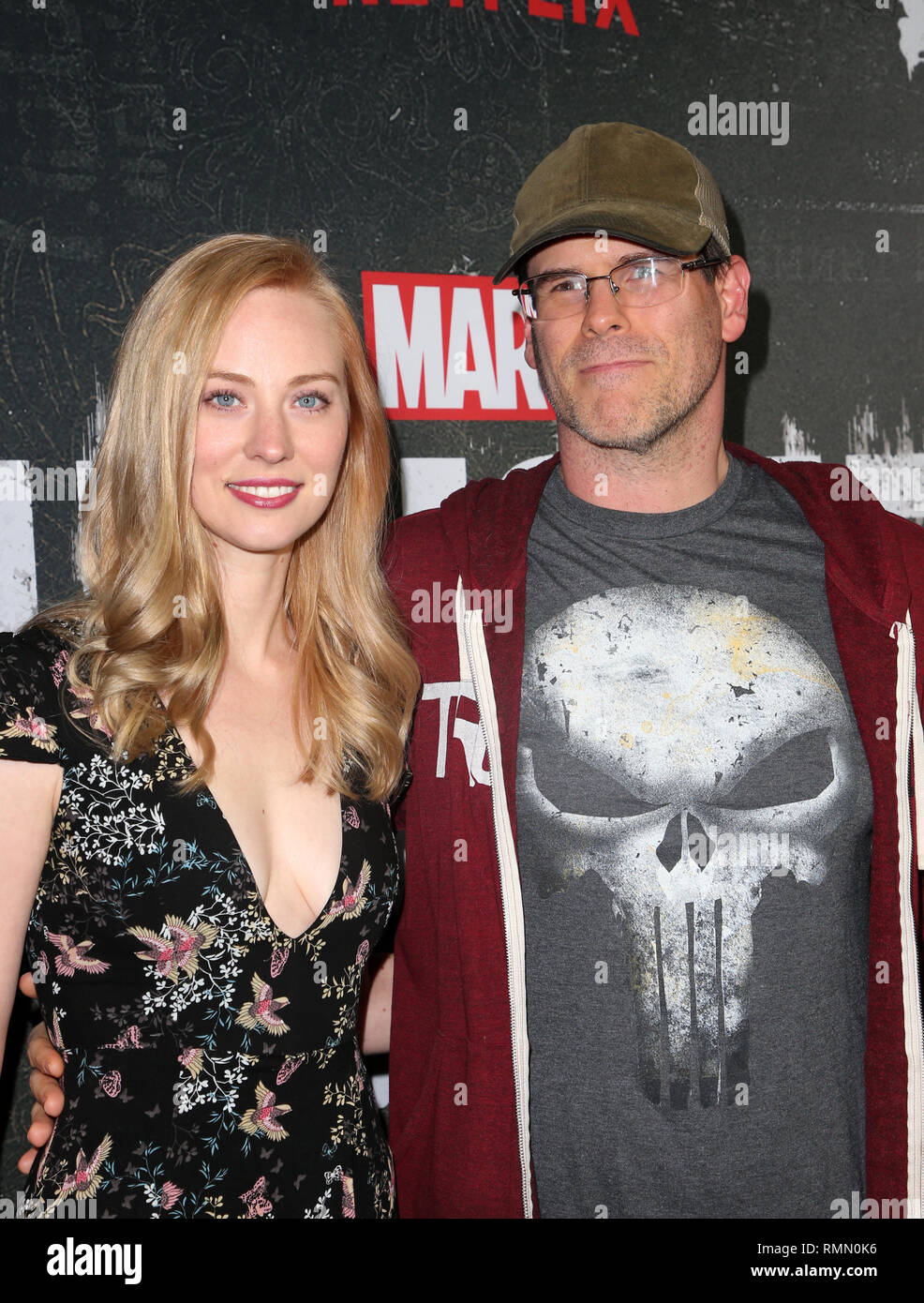 Marvel's "The Punisher" Los Angeles Premiere  Featuring: Deborah Ann Woll, E.J. Scott Where: Hollywood, California, United States When: 14 Jan 2019 Credit: FayesVision/WENN.com Stock Photo