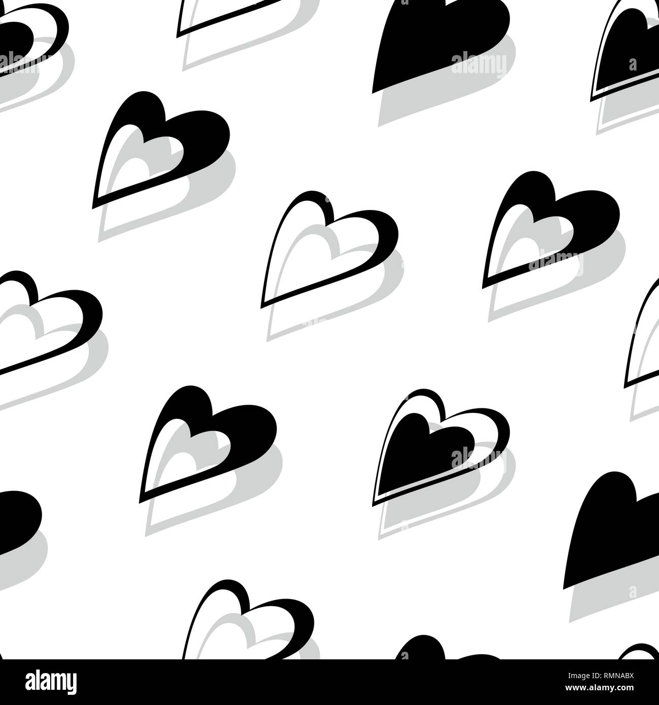 Abstract Love Heart Shape Seamless Pattern Vector Background Illustration For Home Decor Fashion Surface Design Stock Vector Image Art Alamy