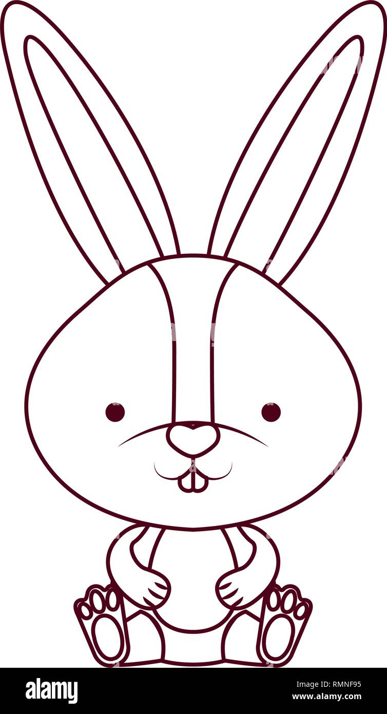 cute rabbit isolated icon Stock Vector Image & Art - Alamy