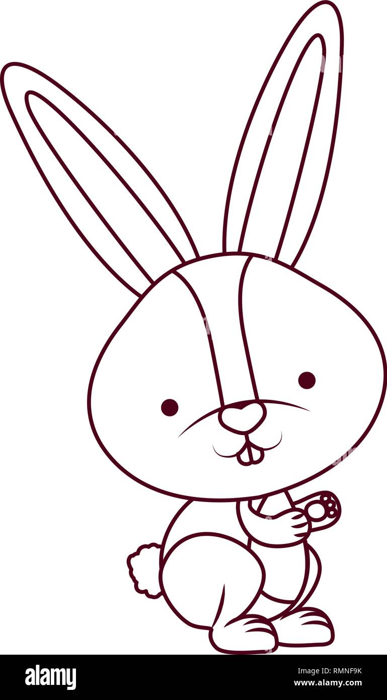cute rabbit isolated icon Stock Vector Image & Art - Alamy
