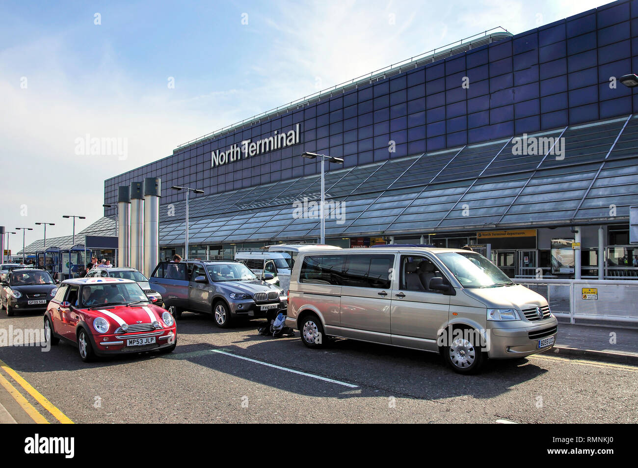 Departure level, North Terminal, London Gatwick Airport, Crawley, West Sussex, England, United Kingdom Stock Photo