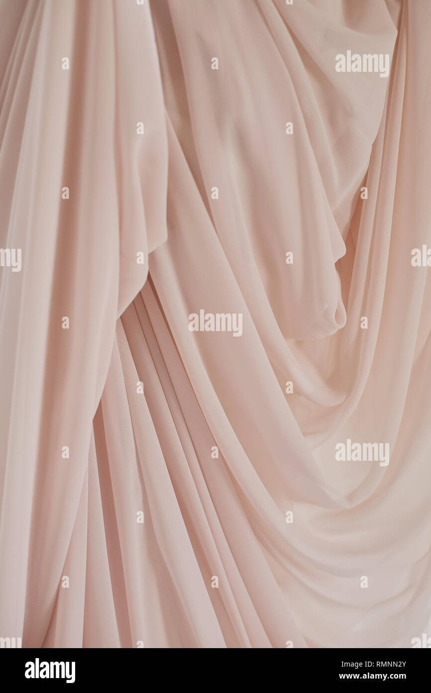 Pink fabric texture for abstract background, design and wallpaper, soft and blur style, Stock Photo