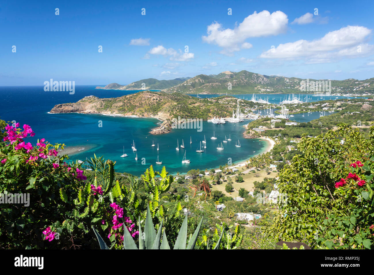 English Harbour from Shirley Heights, Nelson's Dockyard National Park