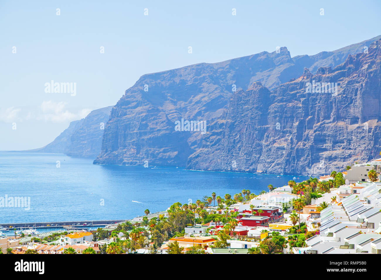 Acantilados de Los Gigantes - Cliffs of the Giants in Tenerife, Canaries Stock Photo