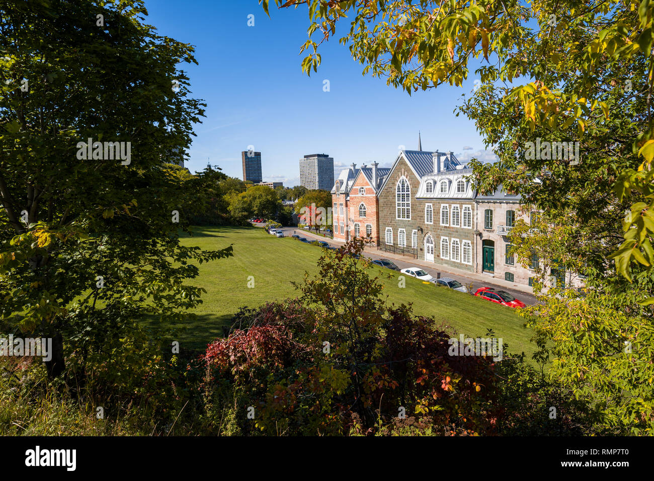 old houses in Vieux Quebec town, Canada. Nobody Stock Photo Alamy