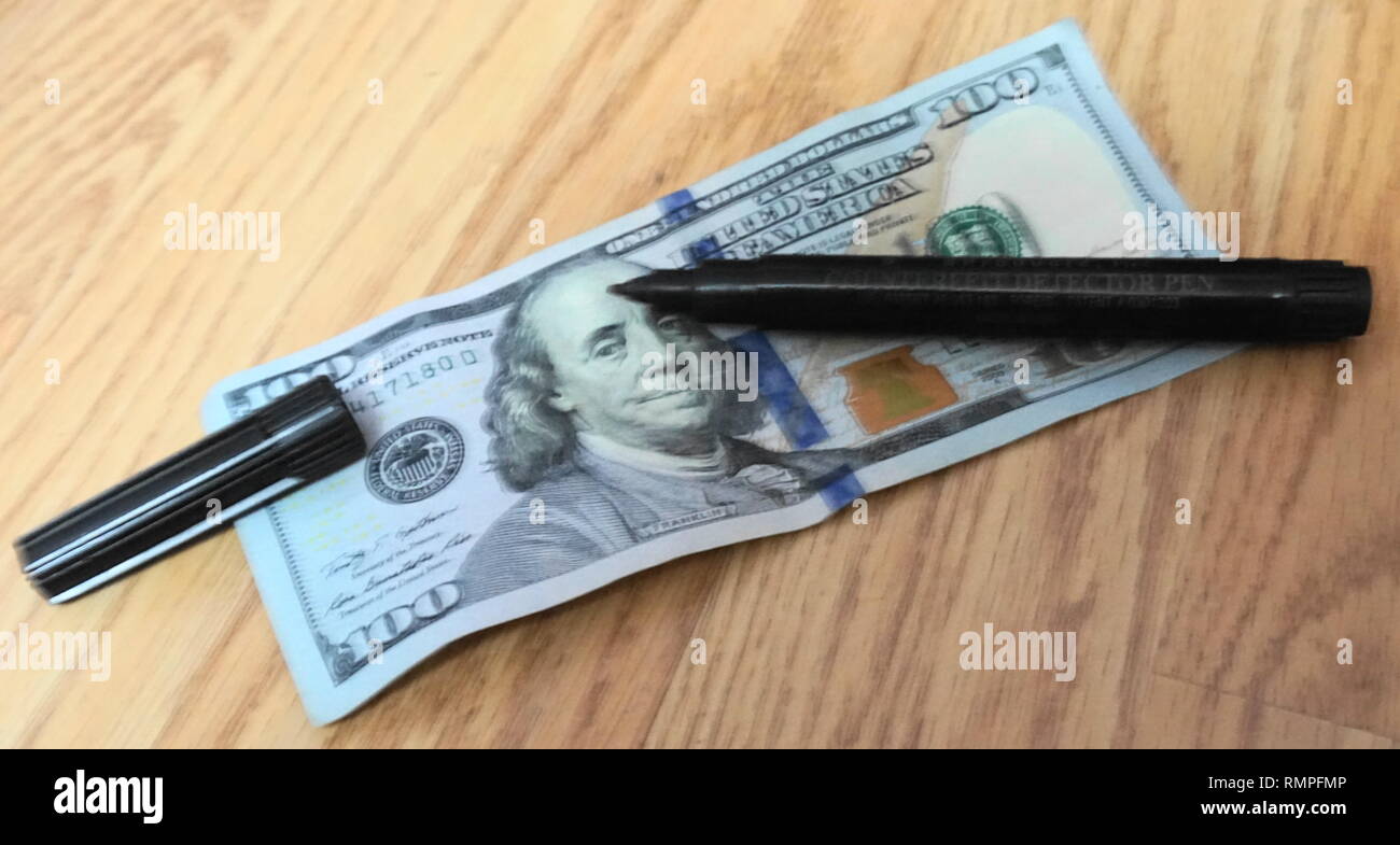 Dri Mark Counterfeit Money Detector Pen Stock Photo Alamy