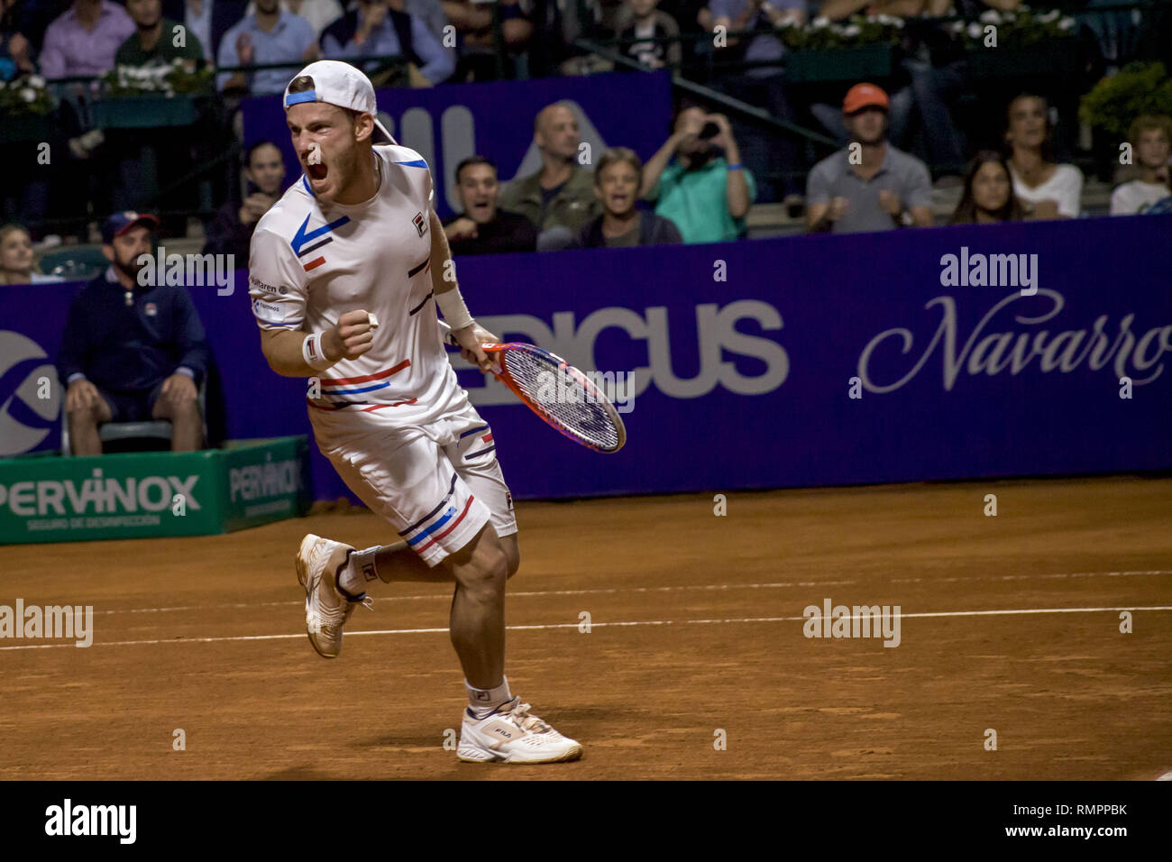 Buenos Aires, Federal Capital, Argentina. 15th Feb, 2019. Diego Schwartzman ''El Peque'' is, for the first time in his career, in the semifinals of the Argentina Open 2019 and will have to face the Austrian Dominic Thiem. Credit: Roberto Almeida Aveledo/ZUMA Wire/Alamy Live News Stock Photo