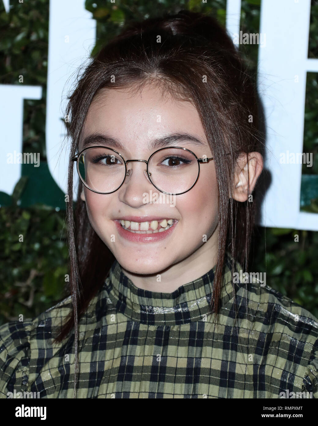 LOS ANGELES, CA, USA - FEBRUARY 15: Actress Anna Cathcart arrives at