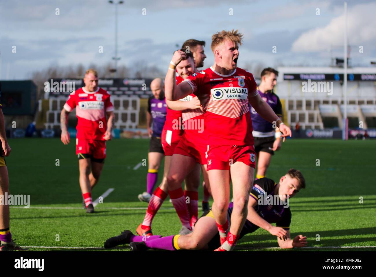 Celebrating sport rugby league hi-res stock photography and images - Alamy