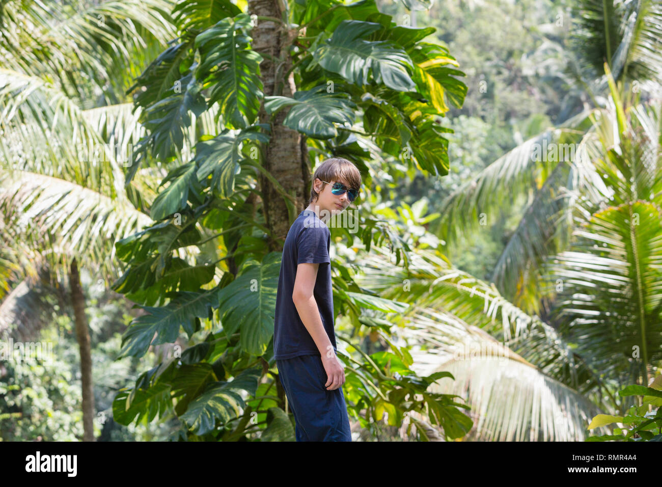 Teenage boy looking at camera Stock Photo - Alamy