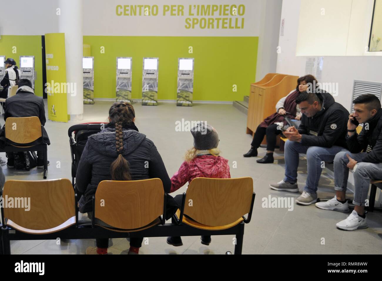 Employment Center in Milan. AFOL Metropolitana (Agency for training, orientation and work), a special consortium company owned by the Metropolitan City of Milan and 67 other Municipalities. Stock Photo