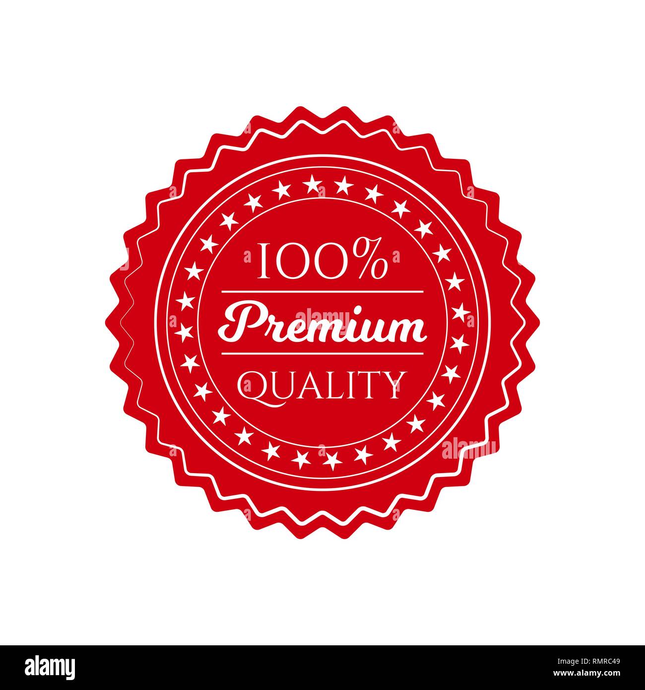 circle seal stamp on white background Stock Vector