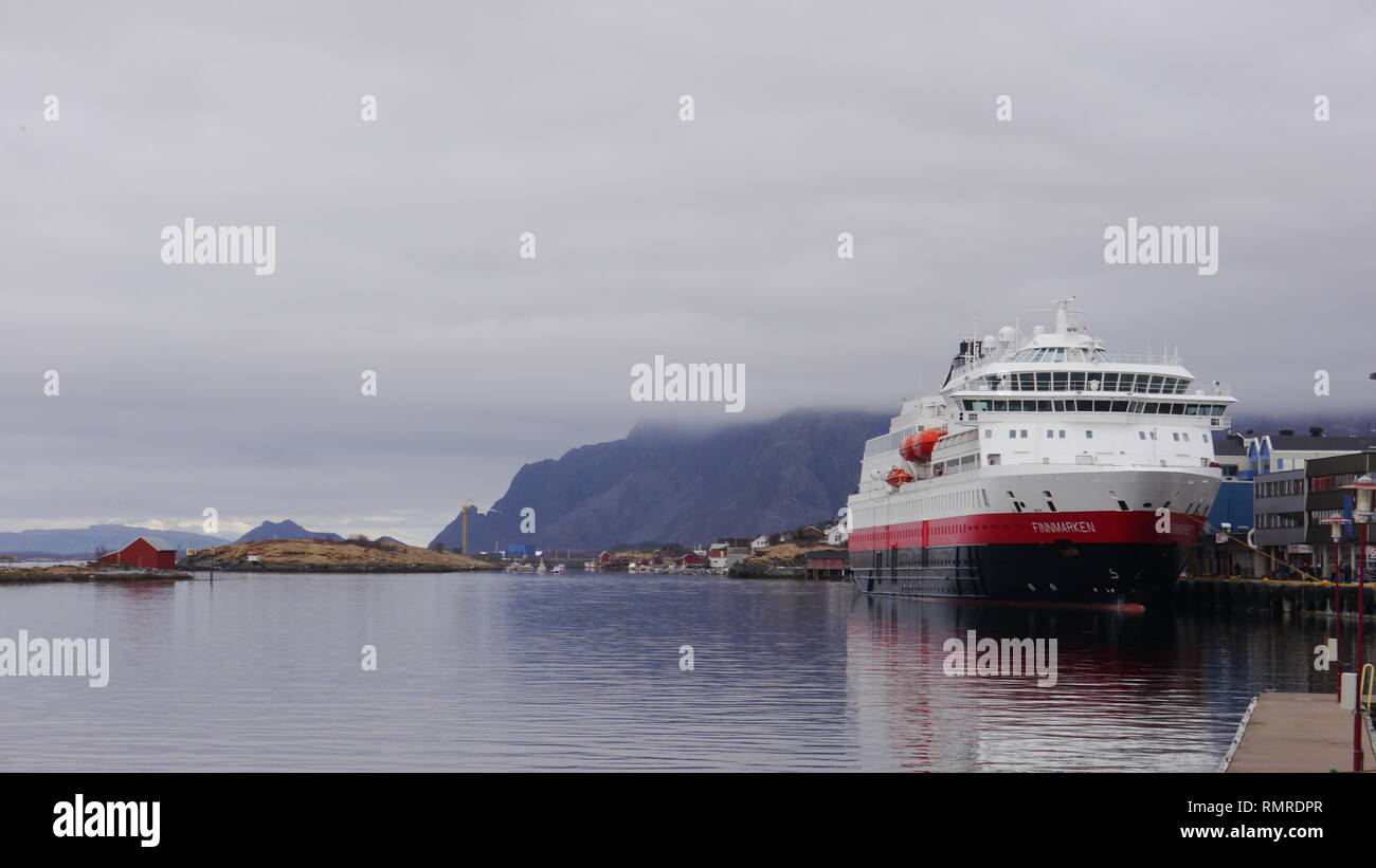 MS Finnmarken, Hertigruten Coastal Voyage, Norway Stock Photo Alamy
